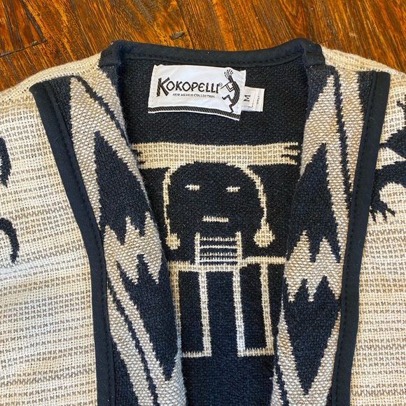 Vintage Women's Kokopelli South Western Shrug Jacket Aztec Tribal USA Size M - Picture 12 of 13